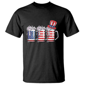 Beer American Flag 4th of July T Shirt Merica Drinking USA TS10 Black Print Your Wear