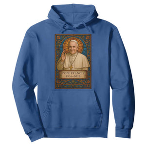Beloved Pope Francis Hoodie 1936-2025 Memorial TS02 Royal Blue Print Your Wear