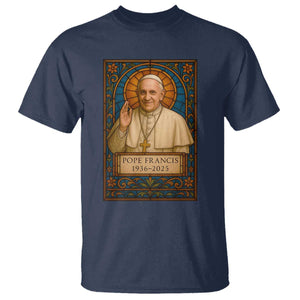 Beloved Pope Francis T Shirt 1936-2025 Memorial TS02 Navy Print Your Wear