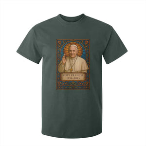 Beloved Pope Francis T Shirt For Kid 1936-2025 Memorial TS02 Dark Forest Green Print Your Wear