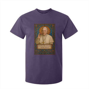 Beloved Pope Francis T Shirt For Kid 1936-2025 Memorial TS02 Purple Print Your Wear