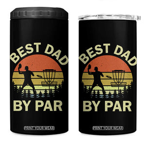 Best Dad By Par Disc Golf 4 in 1 Can Cooler Tumbler American Camouflage Flag TS10 One Size: 16 oz Black Print Your Wear