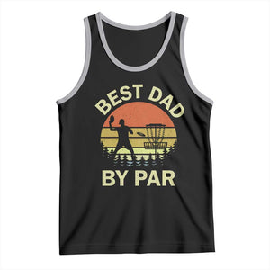 Best Dad By Par Disc Golf Tank Top American Camouflage FlaG TS10 Black Athletic Heather Print Your Wear