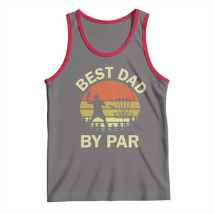 Best Dad By Par Disc Golf Tank Top American Camouflage FlaG TS10 Deep Heather Red Print Your Wear