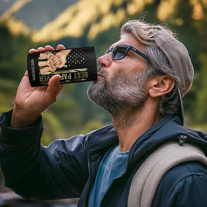 Best Papa Ever 4 in 1 Can Cooler Tumbler Being A Dad Is An Honor Vintage Camo Flag Father's Day TB11 Print Your Wear