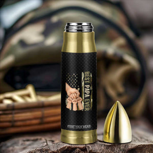 Best Papa Ever Bullet Tumbler Being A Dad Is An Honor Vintage Camo Flag Father's Day TB11 Print Your Wear