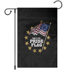 Betsy Ross Flag Garden Flag This Is My Pride Flag American Patriotic TS02 Black Print Your Wear