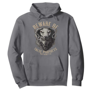 Beware Of False Prophets Hoodie Christian Sheep Wolf TS11 Charcoal Print Your Wear