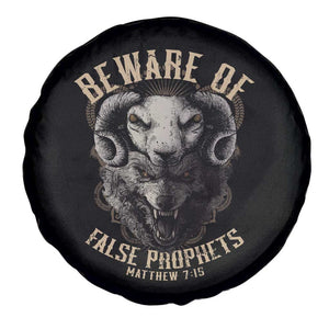 Beware Of False Prophets Spare Tire Cover Christian Sheep Wolf TS11 Print Your Wear