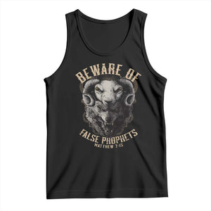 Beware Of False Prophets Tank Top Christian Sheep Wolf TS11 Black Print Your Wear