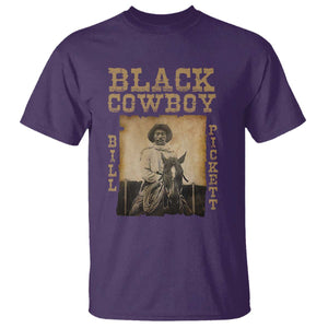 Bill Pickett T Shirt Black Cowboy Western Legend Vintage TS02 Purple Print Your Wear