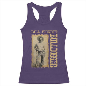 Bill Pickett The Bulldogger Racerback Tank Top Western African American Cowboy TS11 Purple Print Your Wear