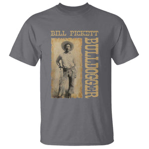 Bill Pickett The Bulldogger T Shirt Western African American Cowboy TS11 Charcoal Print Your Wear