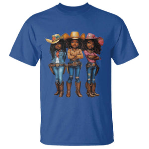 Black African American Cowgirl Baby Western Country Texas T Shirt TS11 Royal Blue Print Your Wear