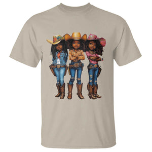 Black African American Cowgirl Baby Western Country Texas T Shirt TS11 Sand Print Your Wear