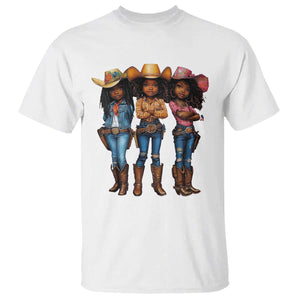 Black African American Cowgirl Baby Western Country Texas T Shirt TS11 White Print Your Wear