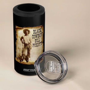 Black Cowboy Bill Pickett 4 in 1 Can Cooler Tumbler African American Cowboys Black History TS10 Print Your Wear