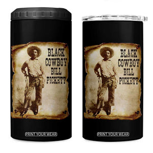 Black Cowboy Bill Pickett 4 in 1 Can Cooler Tumbler African American Cowboys Black History TS10 One Size: 16 oz Black Print Your Wear