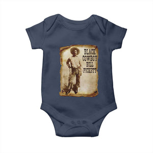 Black Cowboy Bill Pickett Baby Onesie African American Cowboys Black History TS10 Navy Print Your Wear