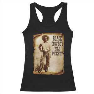 Black Cowboy Bill Pickett Racerback Tank Top African American Cowboys Black History TS10 Black Print Your Wear