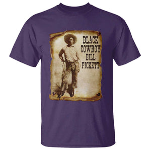 Black Cowboy Bill Pickett T Shirt African American Cowboys Black History TS10 Purple Print Your Wear