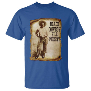 Black Cowboy Bill Pickett T Shirt African American Cowboys Black History TS10 Royal Blue Print Your Wear