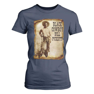 Black Cowboy Bill Pickett T Shirt For Women African American Cowboys Black History TS10 Navy Print Your Wear