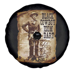 Black Cowboy Isom Dart Spare Tire Cover African American Cowboys Black History TS10 Print Your Wear