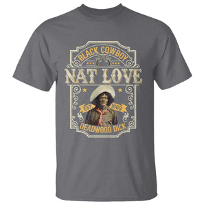 Black Cowboy Nat Love T Shirt Deadwood Dick African American Cowboy TS11 Charcoal Print Your Wear