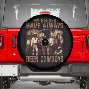 Black Cowboys Spare Tire Cover Western Rodeo Melanin Black History Texas Men TS10 Black Print Your Wear