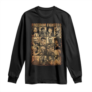 Black Freedom Fighters Long Sleeve Shirt Huey P. Newton Bobby Seale Black History Month Juneteenth TS10 Black Print Your Wear