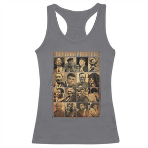 Black Freedom Fighters Racerback Tank Top Huey P. Newton Bobby Seale Black History Month Juneteenth TS10 Charcoal Print Your Wear