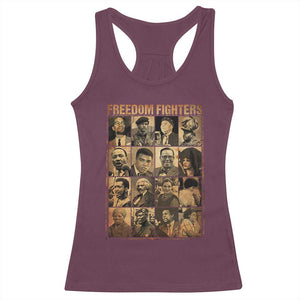 Black Freedom Fighters Racerback Tank Top Huey P. Newton Bobby Seale Black History Month Juneteenth TS10 Maroon Print Your Wear