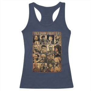 Black Freedom Fighters Racerback Tank Top Huey P. Newton Bobby Seale Black History Month Juneteenth TS10 Navy Print Your Wear