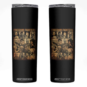 Black Freedom Fighters Skinny Tumbler Huey P. Newton Bobby Seale Black History Month Juneteenth TS10 Black Print Your Wear