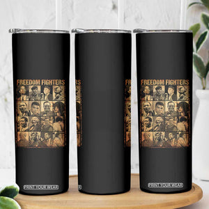 Black Freedom Fighters Skinny Tumbler Huey P. Newton Bobby Seale Black History Month Juneteenth TS10 Print Your Wear