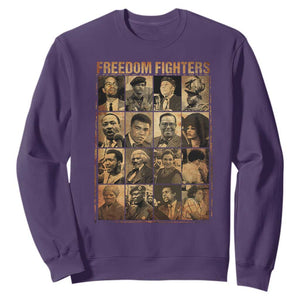 Black Freedom Fighters Sweatshirt Huey P. Newton Bobby Seale Black History Month Juneteenth TS10 Purple Print Your Wear