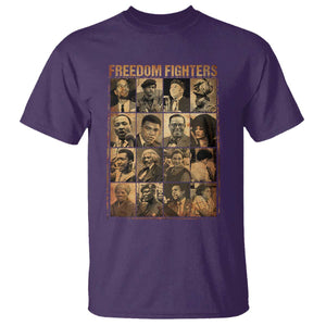 Black Freedom Fighters T Shirt Huey P. Newton Bobby Seale Black History Month Juneteenth TS10 Purple Print Your Wear
