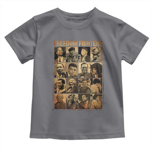 Black Freedom Fighters Toddler T Shirt Huey P. Newton Bobby Seale Black History Month Juneteenth TS10 Charcoal Print Your Wear