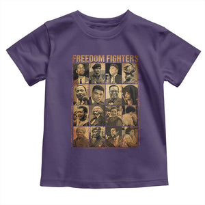 Black Freedom Fighters Toddler T Shirt Huey P. Newton Bobby Seale Black History Month Juneteenth TS10 Purple Print Your Wear