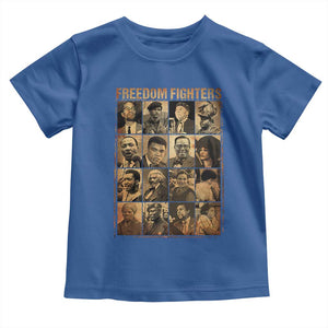 Black Freedom Fighters Toddler T Shirt Huey P. Newton Bobby Seale Black History Month Juneteenth TS10 Royal Blue Print Your Wear