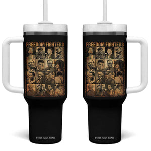 Black Freedom Fighters Tumbler With Handle Huey P. Newton Bobby Seale Black History Month Juneteenth TS10 One Size: 40 oz Black Print Your Wear