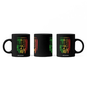 Black Nurse Coffee Mug American Flag Proud Afro African Women Melanin Pride TS10 Print Your Wear