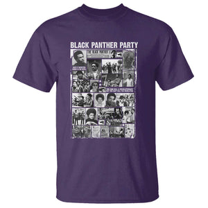 Black Panther Party Collage T Shirt Revolutionary Tribute to Huey P. Newton Movement Legacy TS02 Purple Print Your Wear