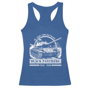 Black Panthers 761st Tank Battalion Racerback Tank Top WW2 Heroes Black History Month TS11 Royal Blue Print Your Wear