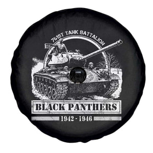 Black Panthers 761st Tank Battalion Spare Tire Cover WW2 Heroes Black History Month TS11 Print Your Wear