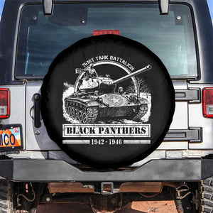 Black Panthers 761st Tank Battalion Spare Tire Cover WW2 Heroes Black History Month TS11 No hole Black Print Your Wear