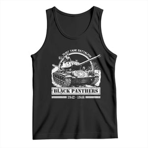 Black Panthers 761st Tank Battalion Tank Top WW2 Heroes Black History Month TS11 Black Print Your Wear