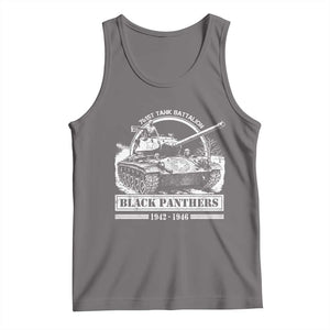 Black Panthers 761st Tank Battalion Tank Top WW2 Heroes Black History Month TS11 Deep Heather Print Your Wear