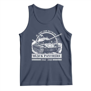 Black Panthers 761st Tank Battalion Tank Top WW2 Heroes Black History Month TS11 Navy Print Your Wear